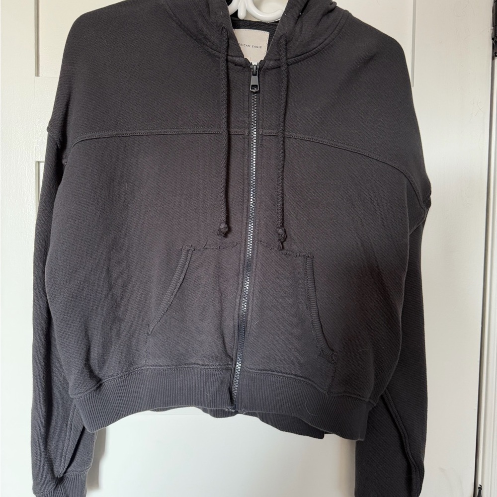 American Eagle Outfitters Dark Gray Hoodie